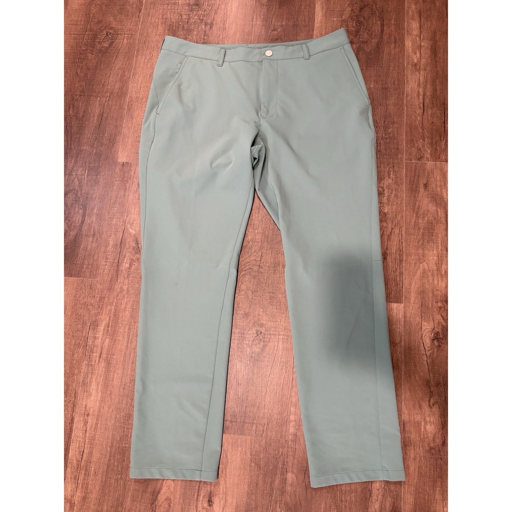 Bonobos Golf Chino Pants Mens 38x32 Slim Fit Green Performance
